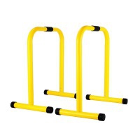 Set aus zwei Barren: Steel Push Up mit gepolsterten Griffen und einstellbarer Höhe Set aus zwei Barren: Steel Push Up mit gepolsterten Griffen und einstellbarer Höhe